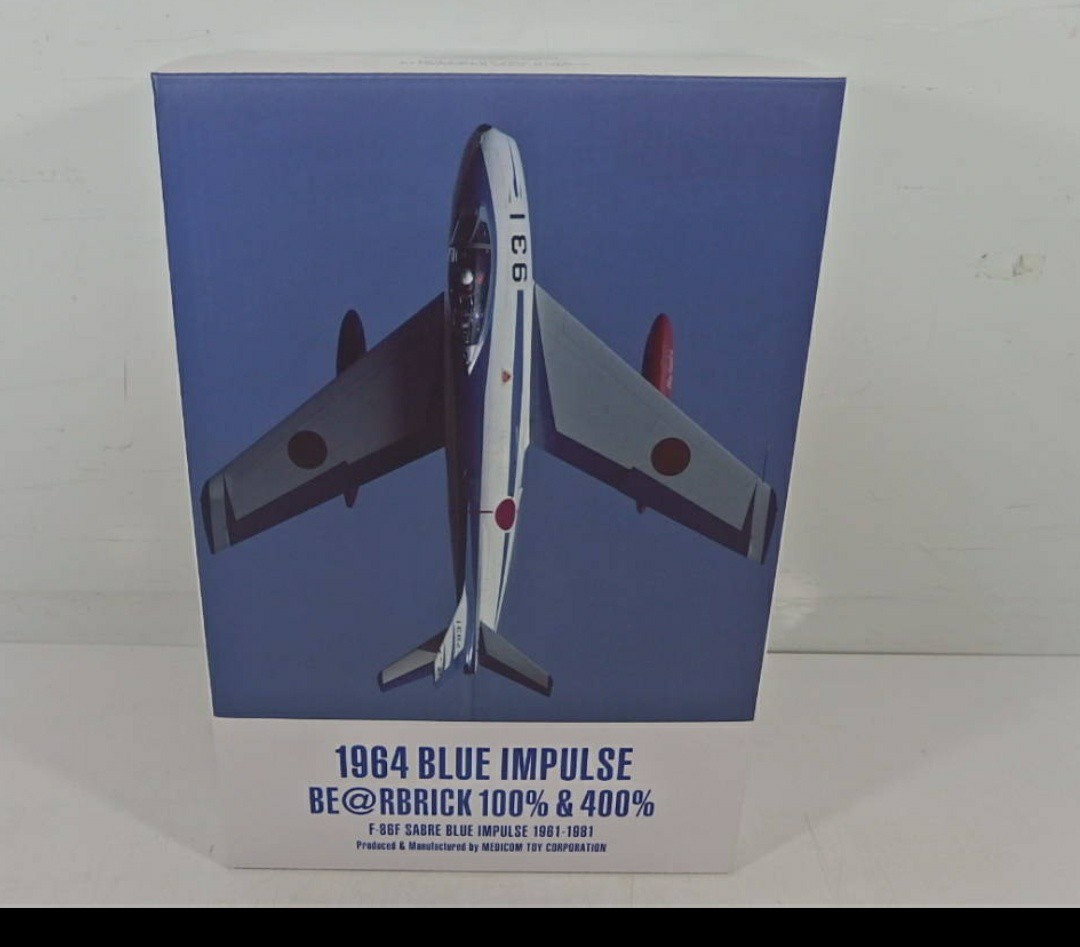 1964 blue impulse be@rbrick 500%, 興趣及遊戲, 玩具& 遊戲類- Carousell