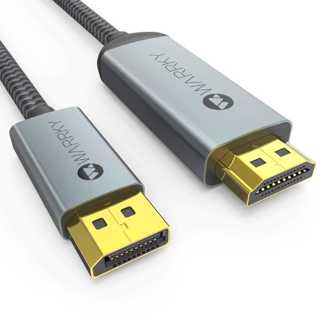   Basics Mini DisplayPort to DisplayPort Display Cable,  4Kx2K, Gold-Plated Plugs, 6 Foot, Black : Electronics