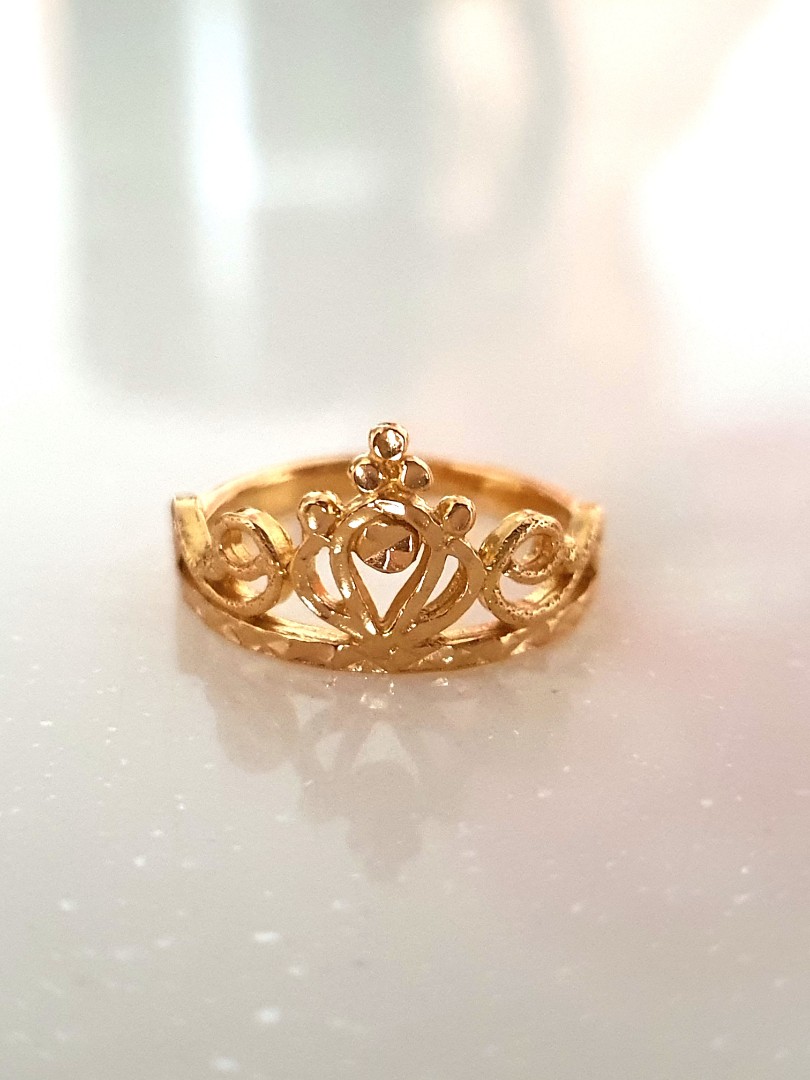 916 Gold Crown Ring Women s Fashion Jewelry Organisers