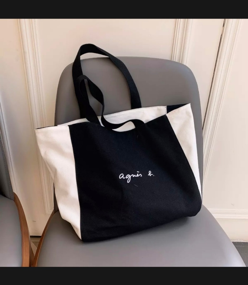 agnes b shoulder tote bag