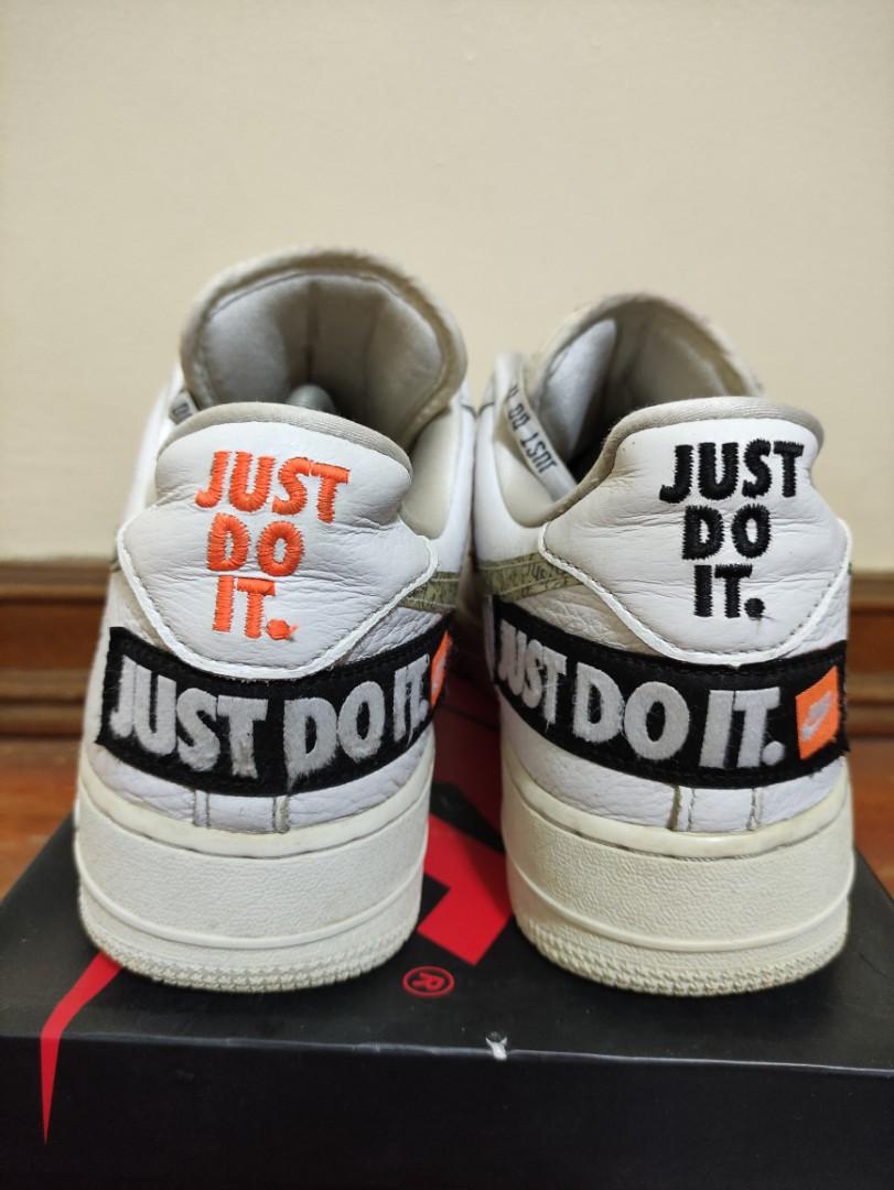 Air Force 1 Just do It (Category: Sneakers) located in Cebu City. Submitted by RONHEATS (Listing ID 1124897666, Image 3). Description: size 10.5 no box legit very good condition minimal heel drag Cebu area can ship nationwide.