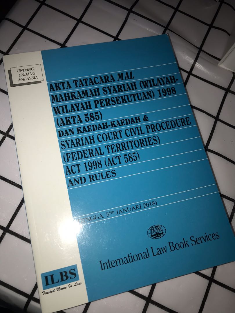 Akta Tatacara Mal Mahkamah Syariah u0026 Kaedah-Kaedah, Books