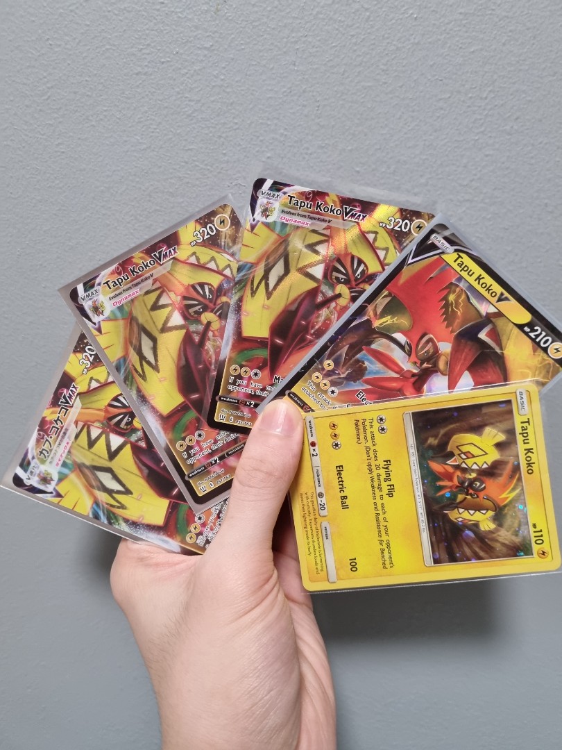(All for 15) Tapu Koko Vmax V Promo Set Pokemon Ultra Rare Holo