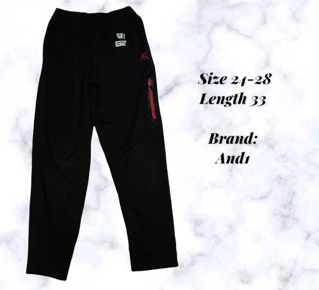 AND1 YOUTH SIZE JOGGER PANTS, Men's 
