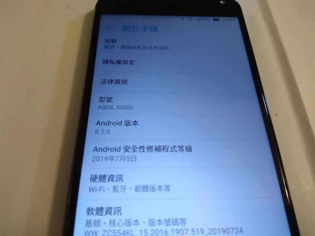二手良品功能正常 Asus Zenfone 4 Max 八核心5 5吋安卓8 3g 32g 只要1400元 手機平板 安卓android在旋轉拍賣