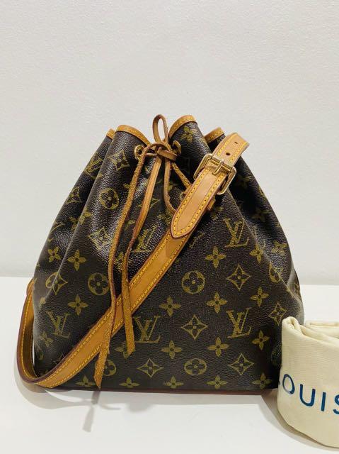 Sold at Auction: Authentic LOUIS VUITTON Monogram Petit Noe Shoulder Bag  Vintage LV