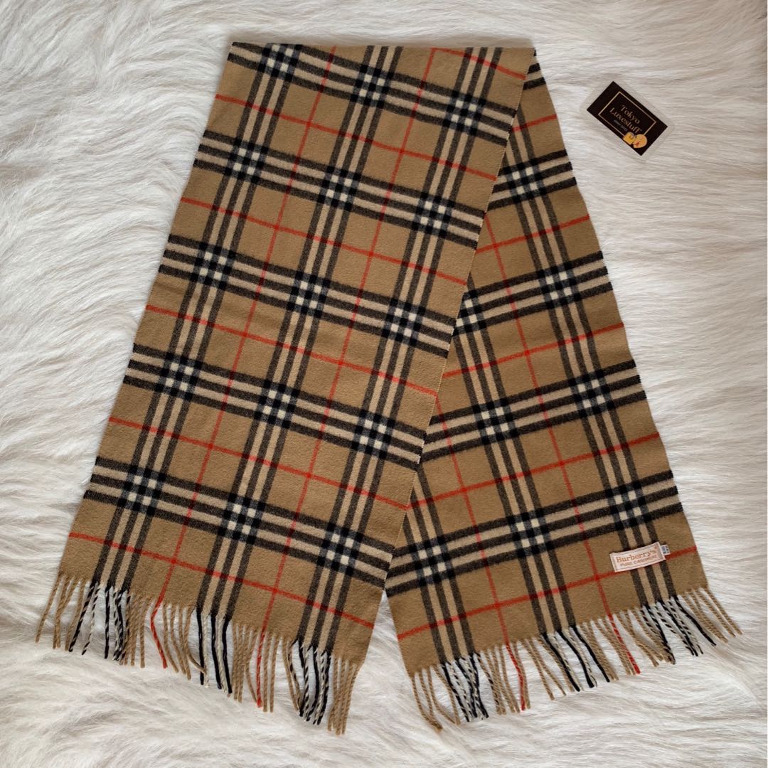 Authentic Preloved Burberry 100 Pure Cashmere Scarf Women s