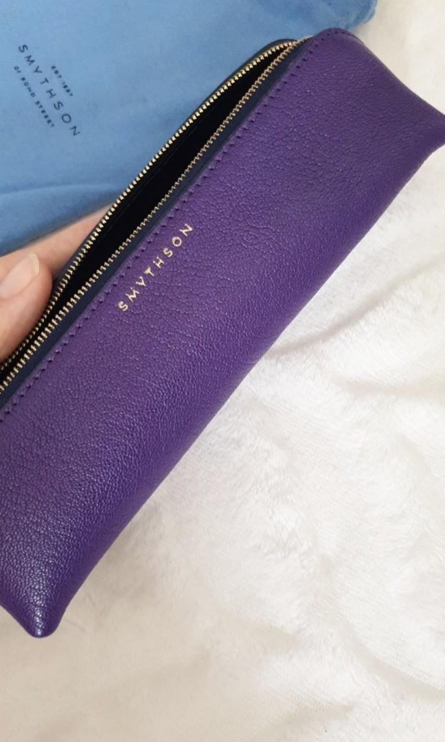 Authentic Smythson Violet purple multipurpose pouch case bought approx 20k (Category: Luxury Bags & Wallets) located in San Juan City. Submitted by akioza (Listing ID 1124807293, Image 1). Description: bought approx 20k No issues, new and never used Simply need baby funds Authentic Smythson 1887 Bond St. London UK heritage luxury leather shop Serious buyers feel free to Click Make Offer Made to last long, decades, high quality luxury leather... Y