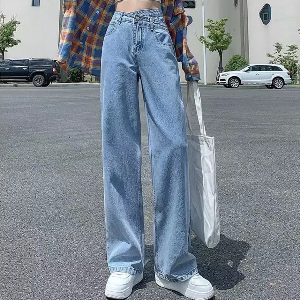 Baggy Jeans High Waisted Wide Leg Kulot 