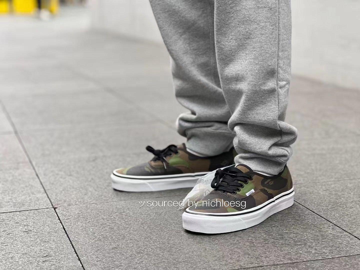 camo vans authentic