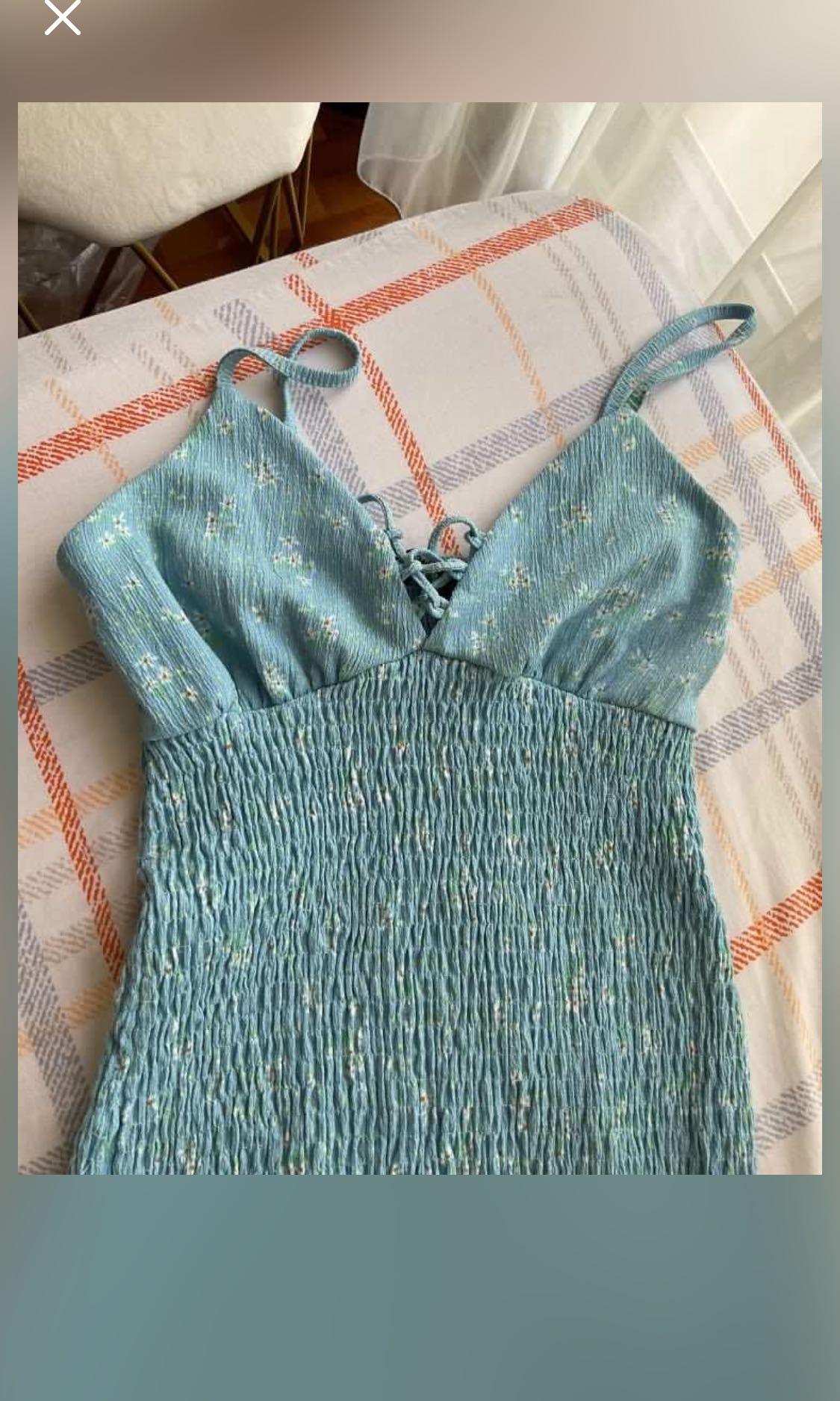 Bershka Aqua Mini dress, Women's ...