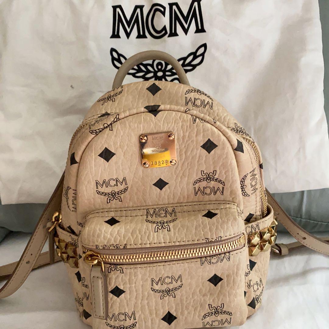 Brand new MCM Mini Backpack, Women's Fashion, Bags & Wallets, Backpacks on  Carousell