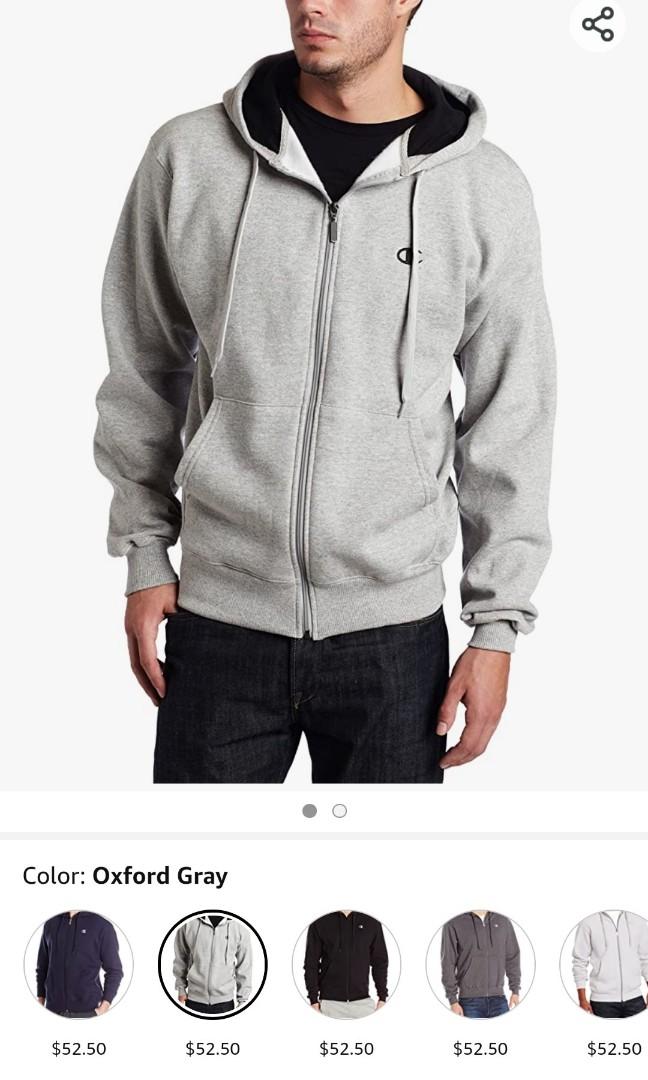 Champion Eco Fleece Hoodie Jacket, Men's Fashion, Coats, Jackets and Outerwear on Carousell
