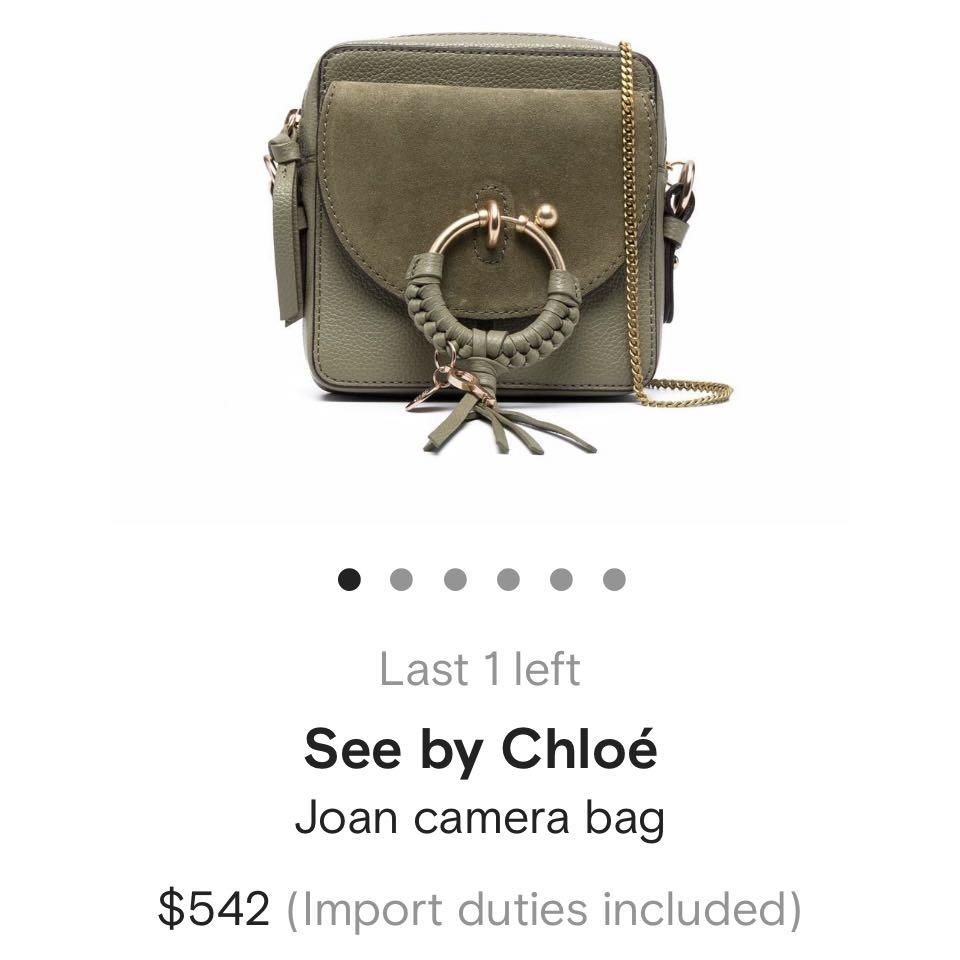 Chloe Joan camera bag, Luxury, Bags & Wallets on Carousell