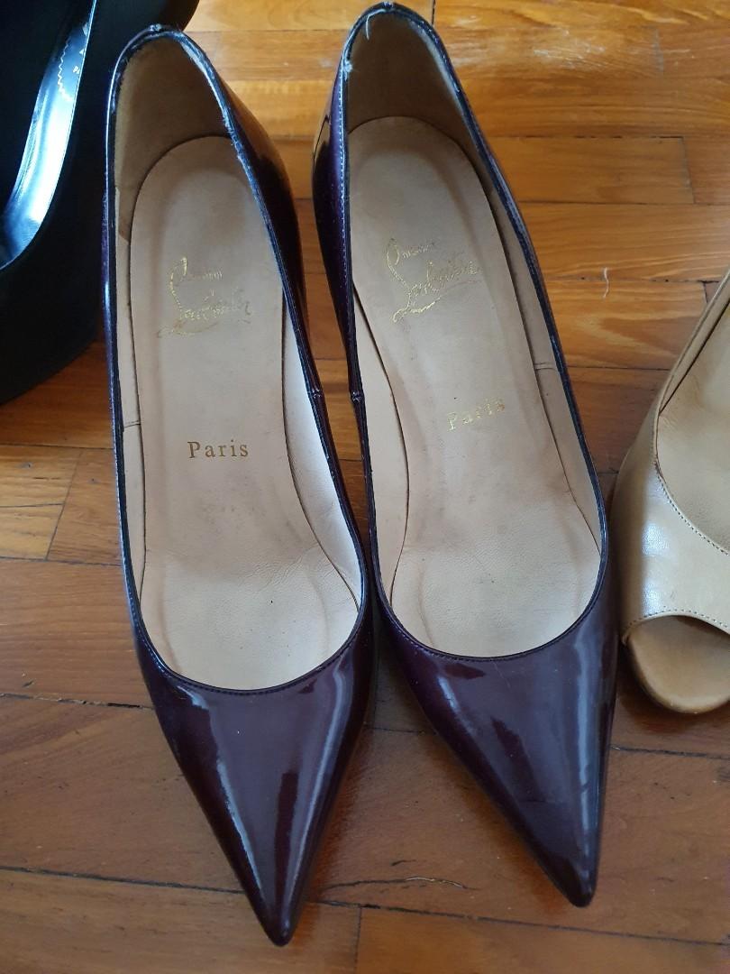 Christian Louboutin Size 36 Oxblood Piaf 85 Heels Luxury Sneakers Footwear On Carousell