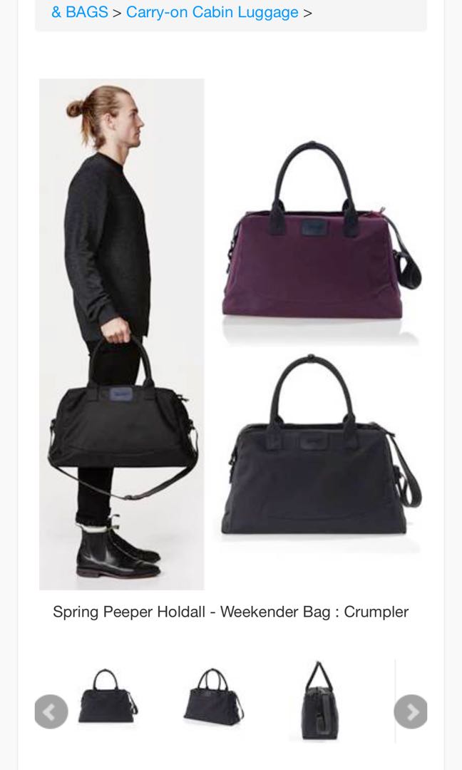 Crumpler spring peeper holdall outlet