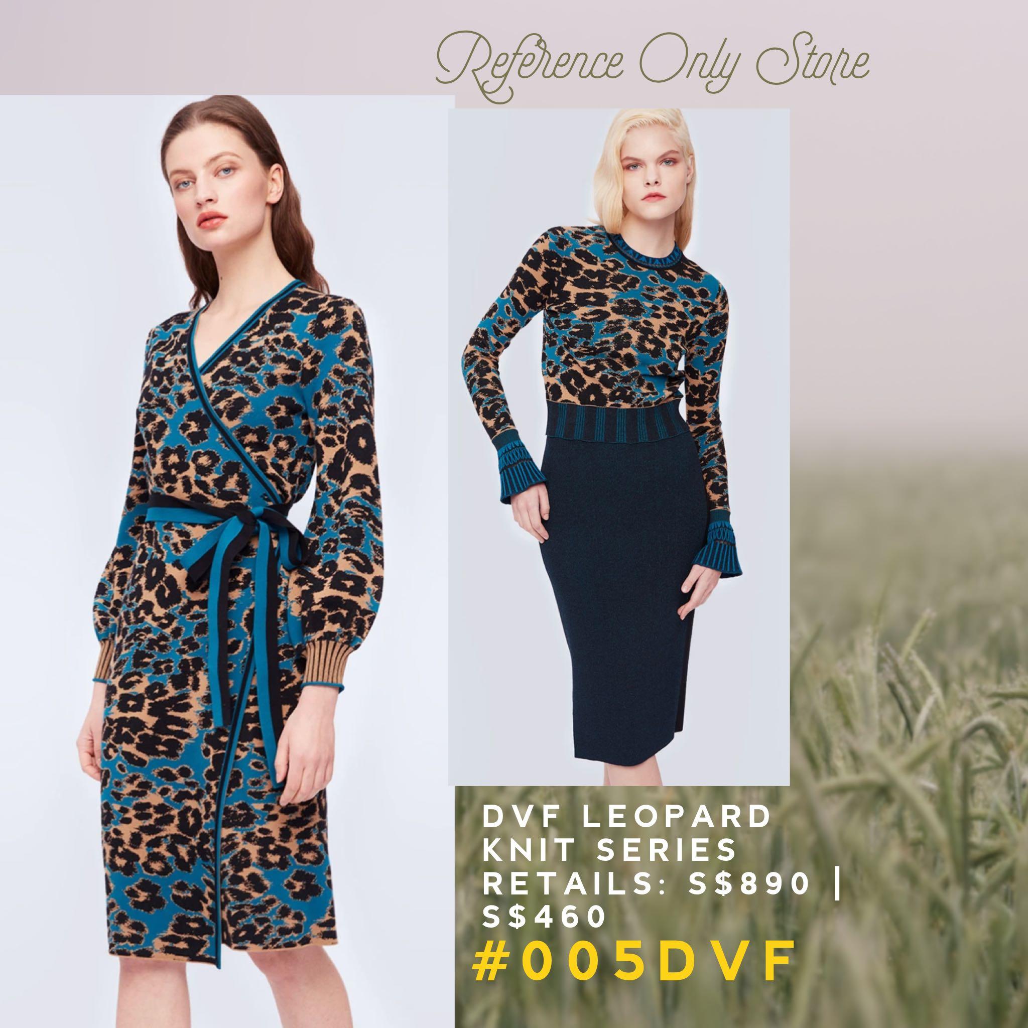 Diane Von Furstenberg DVF Leopard blue ...