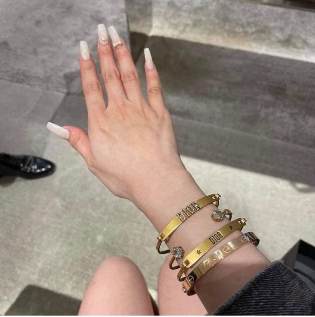 Dior Dior Jadior Oblique Cotton Bracelet Set  Lyst