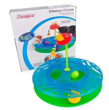 Petstages Cheese Chase Cat Toy Dougez Cheese Chase