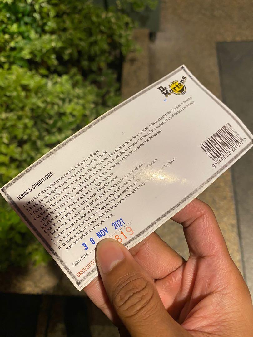 Dr Martens Voucher, Tickets & Vouchers, Gift Cards & Vouchers on Carousell