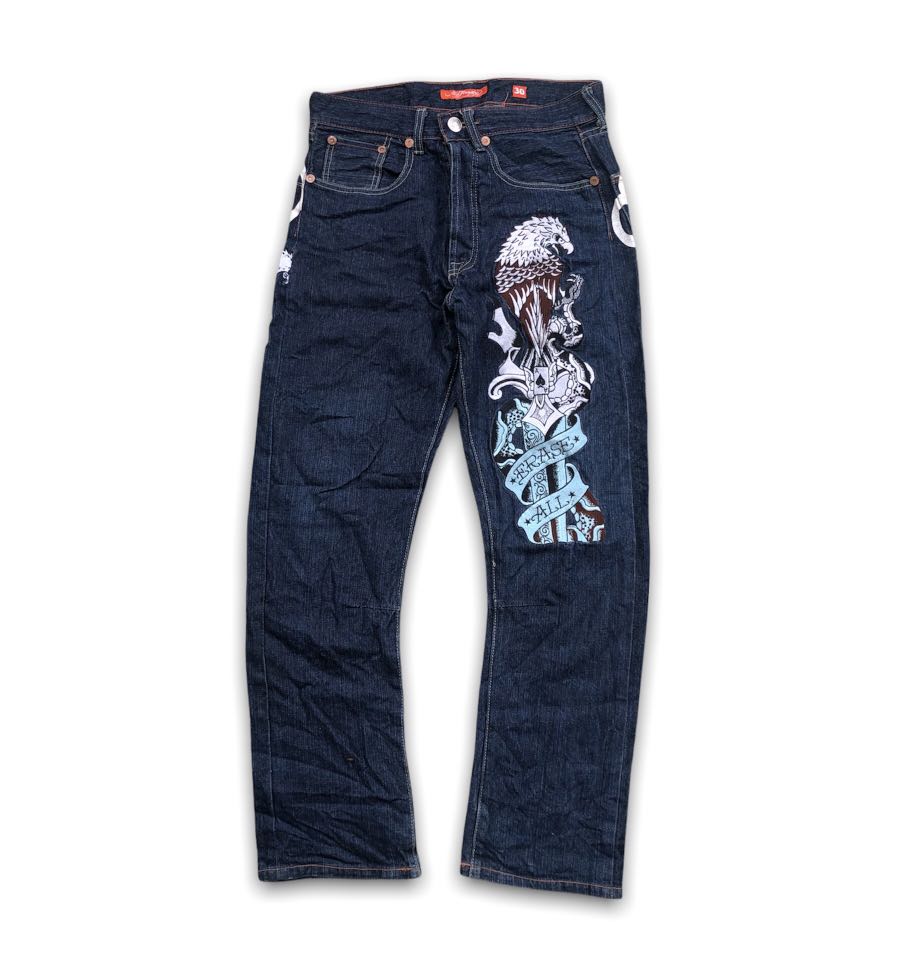Ed hardy jeans, Fesyen Pria, Pakaian 