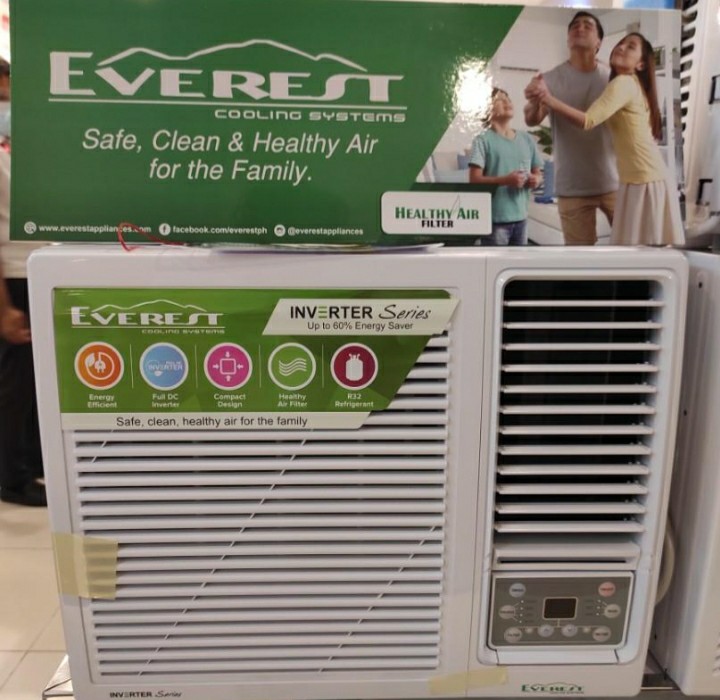 Everest Inverter Window Type Aircon 1HP, TV & Home Appliances, Air