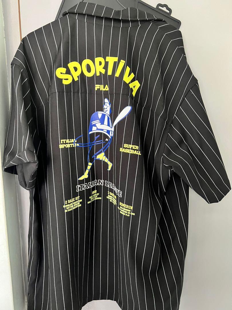 Fila Fusion Sportiva Baseball Shirt L size Men s Fashion Tops Sets Tshirts Polo Shirts on Carousell
