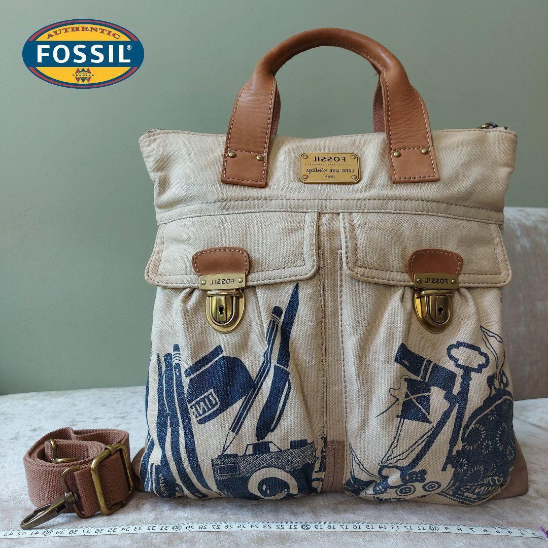 Fossil denim online bag