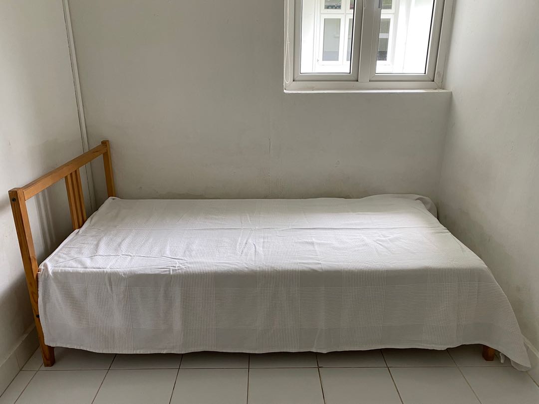 FREE bed frame and mattress, Furniture & Home Living, Furniture, Bed