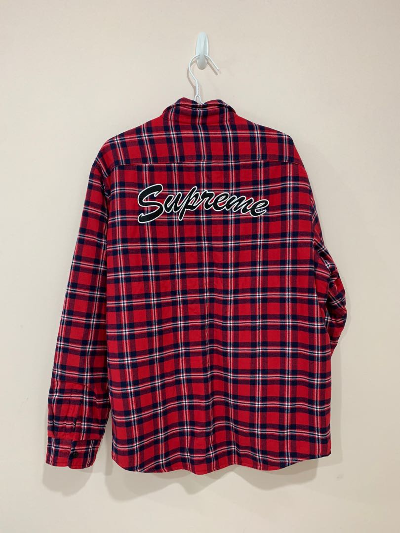 supreme independent flannel