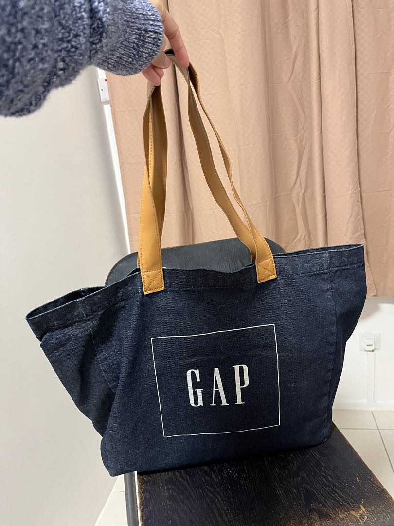 Gap denim tote bag sales