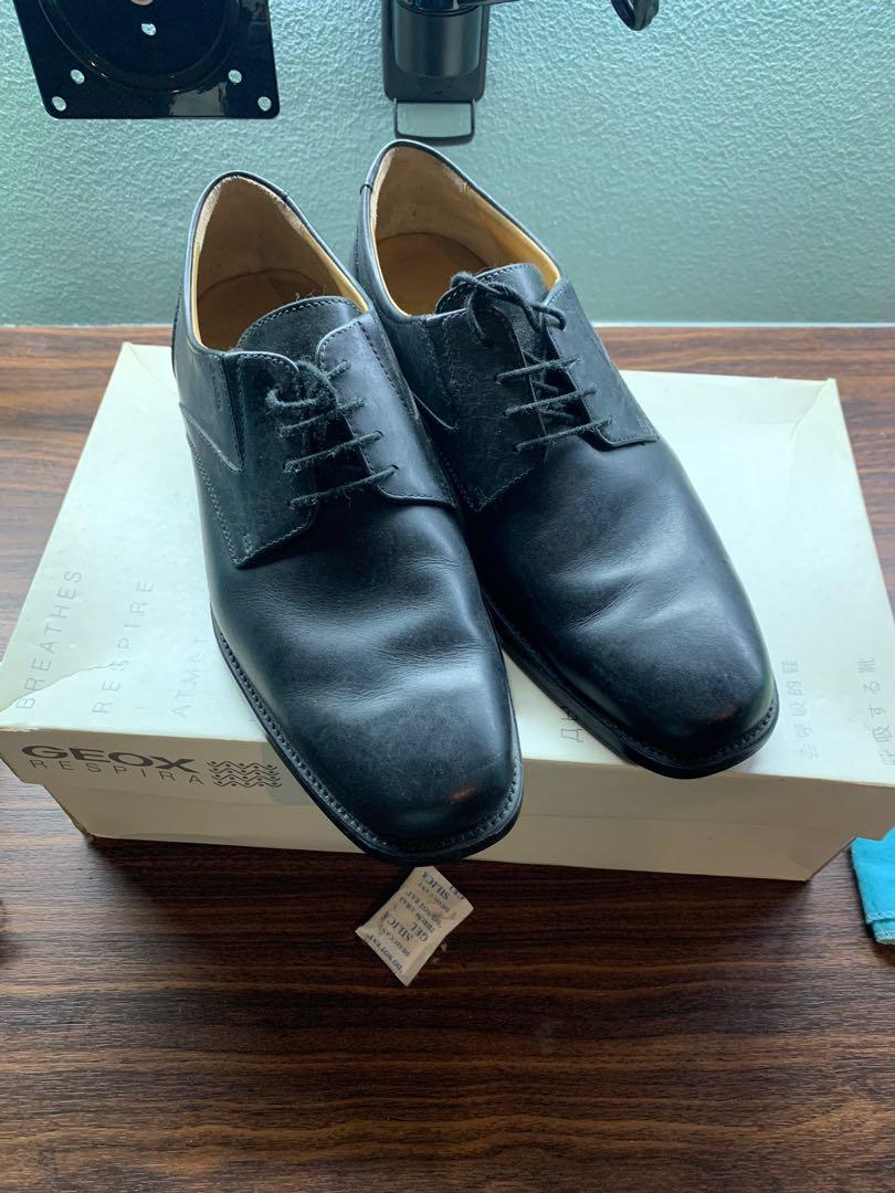 Geox Dress Shoes (Category: Dress Shoes) located in Quezon City. Submitted by anton_a (Listing ID 1124900581, Image 2). Description: US 10 Needs some shining Barely used.