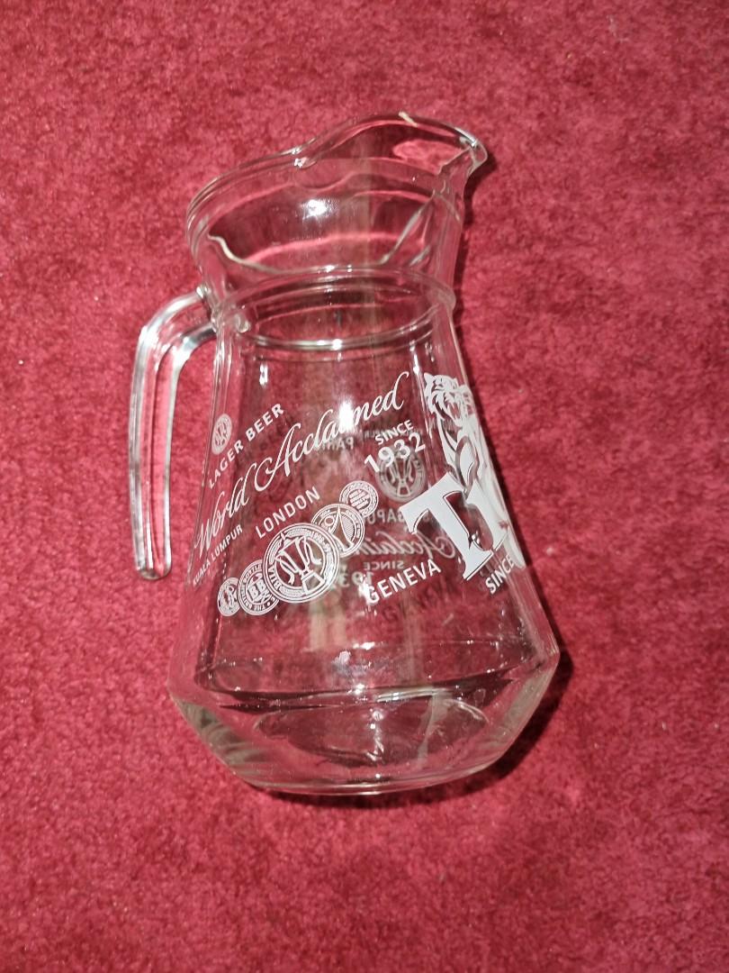 glass beer jug, Furniture & Home Living, Kitchenware & Tableware, Other