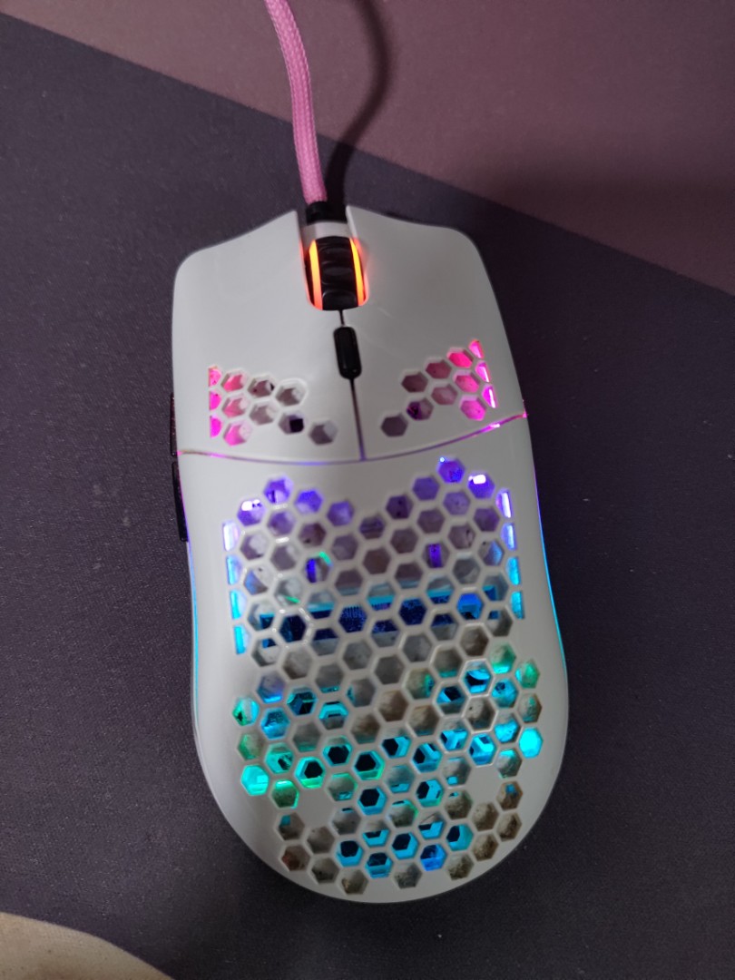 Glorious Model O Minus Glossy White Gaming Mouse Computers Tech Parts Accessories Mouse Mousepads On Carousell
