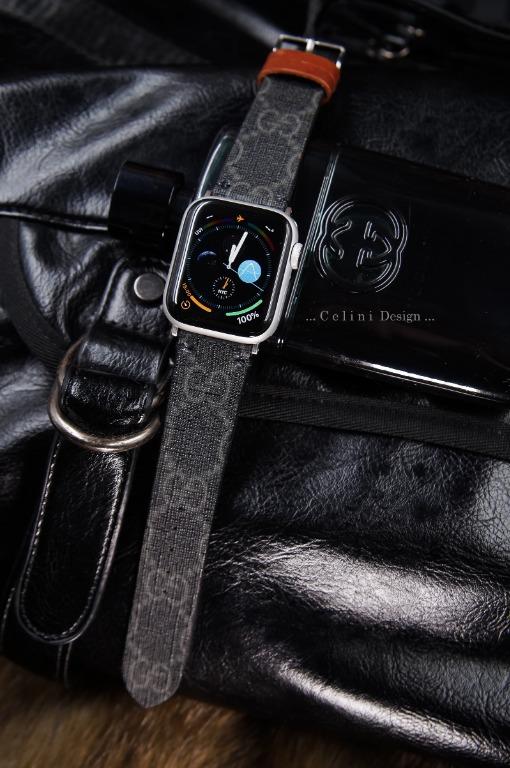 Mens gucci apple watch band discount
