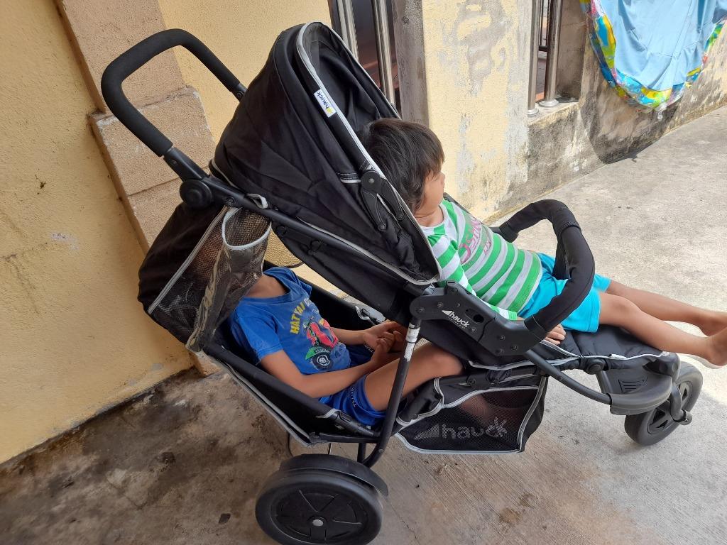 Hauck Freerider Tandem Stroller (Twins) - Black, Babies & Kids, Going ...
