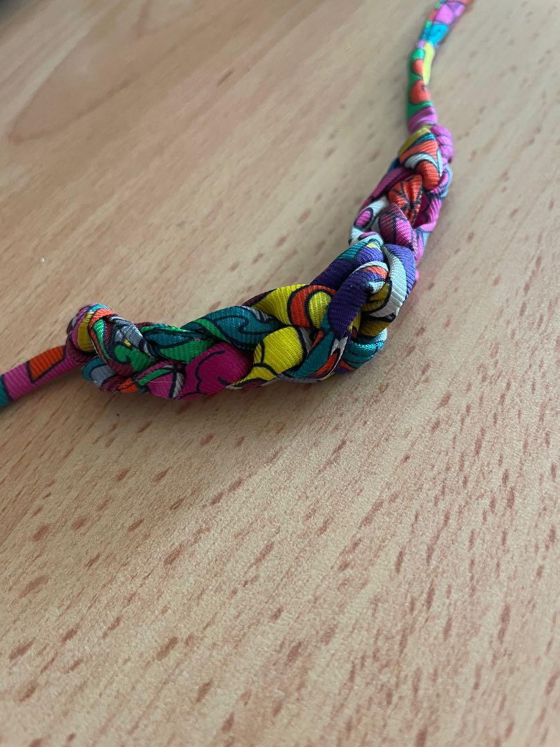 Hermes Silk Twilly Wrist Bracelet