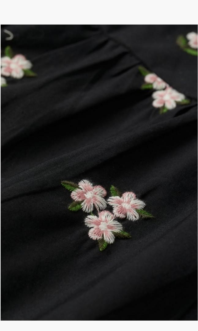 H&M Floral Embroidery Dress, Women's Fashion, Dresses & Sets, Dresses on  Carousell