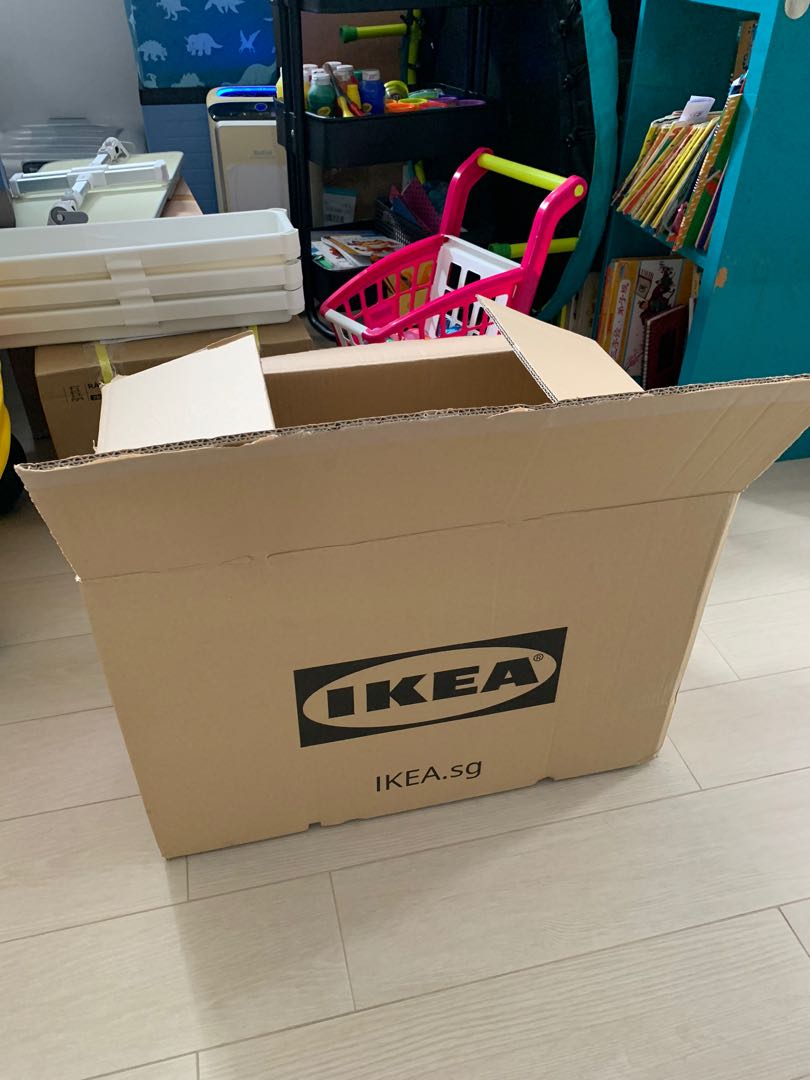 Ikea Cardboard Boxes Others Furniture Home Living Home Improvement Organisation Storage Boxes Baskets On Carousell