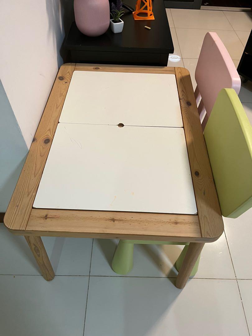 IKEA flisat table with chairs, Furniture & Home Living, Furniture, Tables & Sets on Carousell