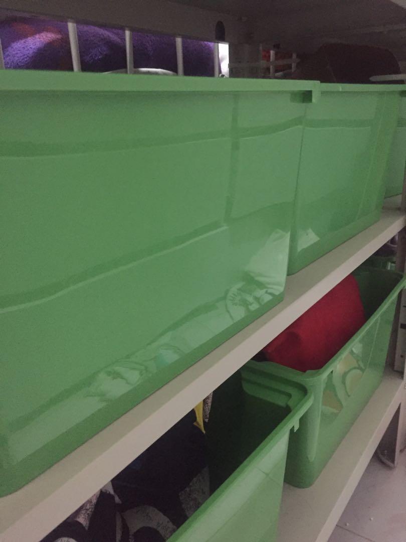 ikea green storage, Furniture & Home Living, Home Improvement