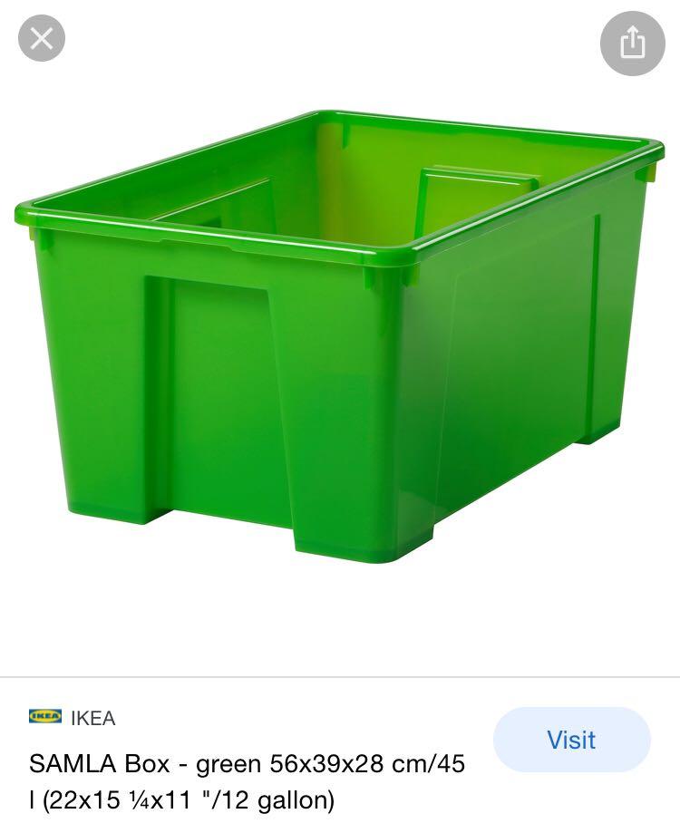 ikea green storage, Furniture & Home Living, Home Improvement