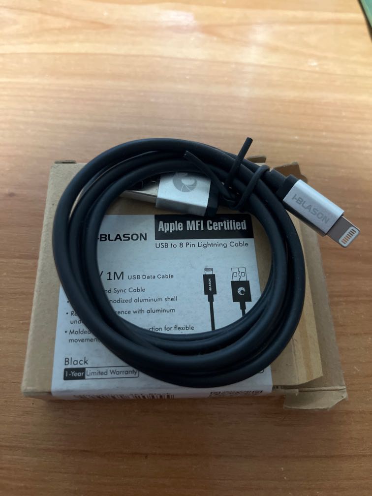 iPhone 13 USB to 8pin lightning cable, Mobile Phones & Gadgets, Mobile & Gadget Accessories