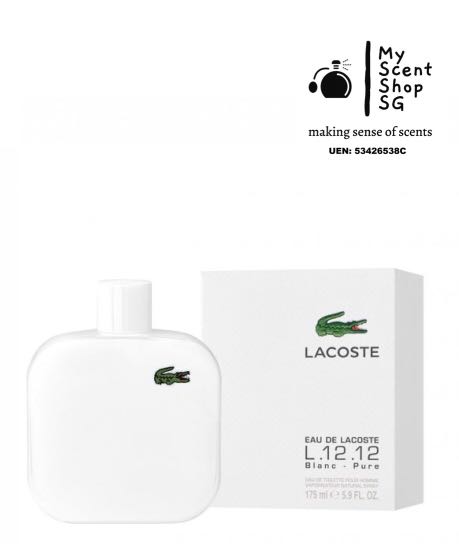 Lacoste Blanc Pure EDT 175ml, Beauty \u0026 Personal Care, Fragrance \u0026  Deodorants on Carousell
