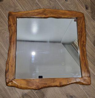 Large Acacia Mirror  Wood  For Sale