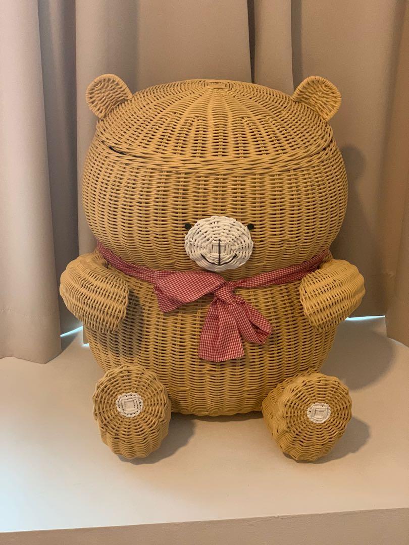 Laundry Basket Teddy Bear, Furniture & Home Living, Home Improvement