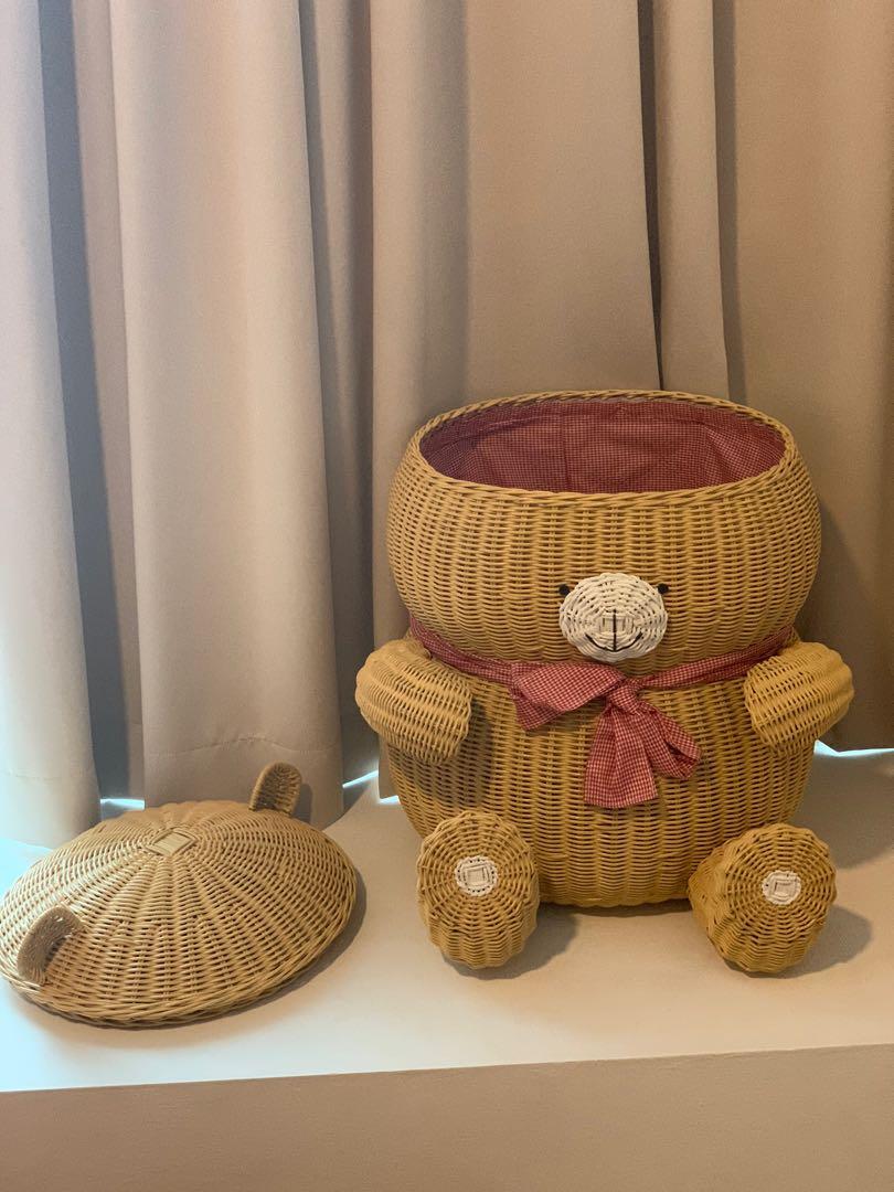 Laundry Basket Teddy Bear, Furniture & Home Living, Home Improvement