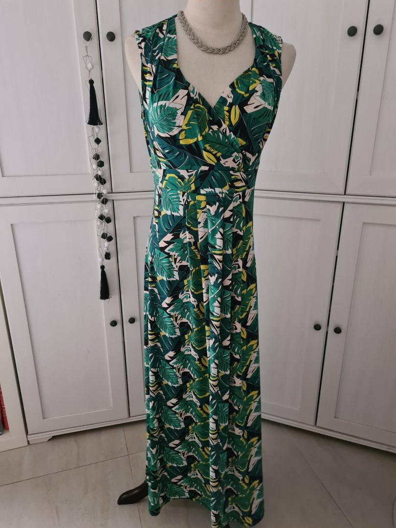 Leafy maxi dress Egerie Paris, Women's Fashion, Dresses & Sets, Traditional & Ethnic wear on