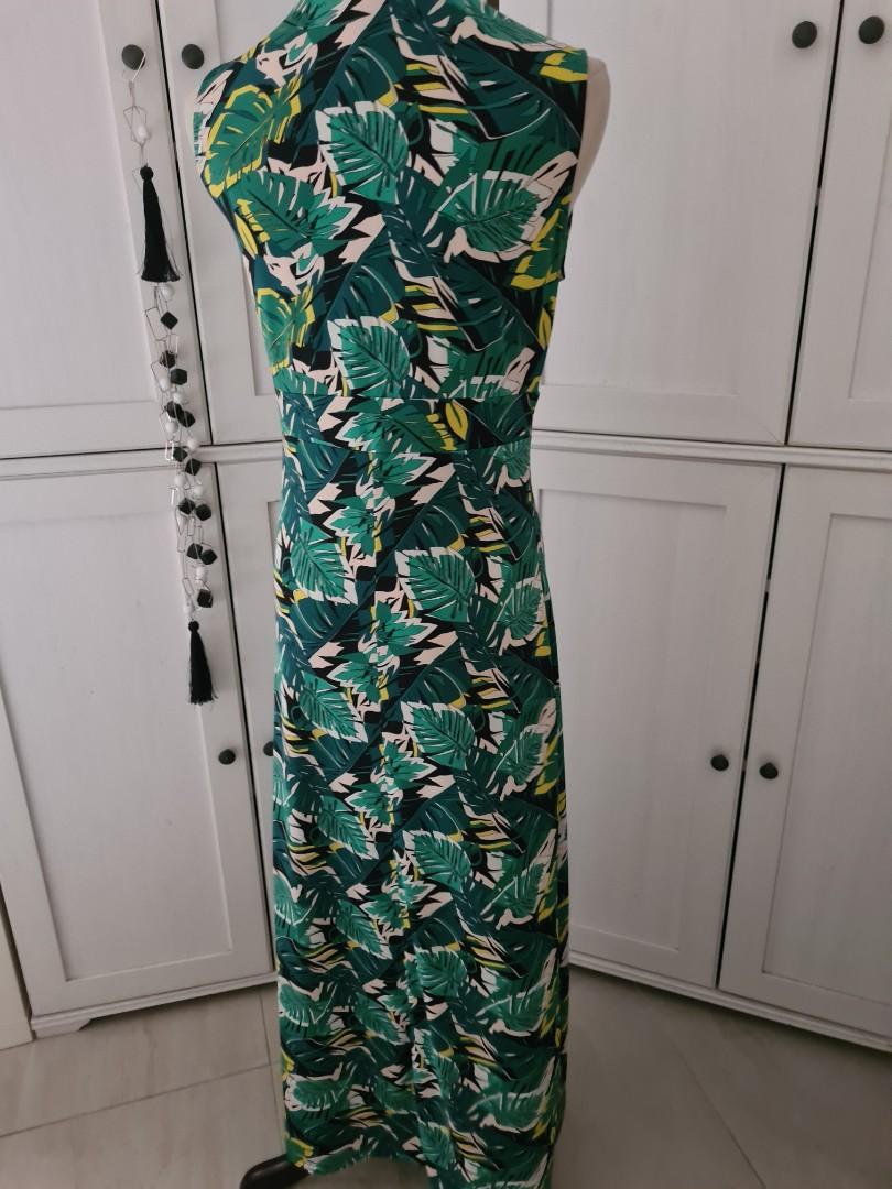 Leafy maxi dress Egerie Paris, Women's Fashion, Dresses & Sets, Traditional & Ethnic wear on
