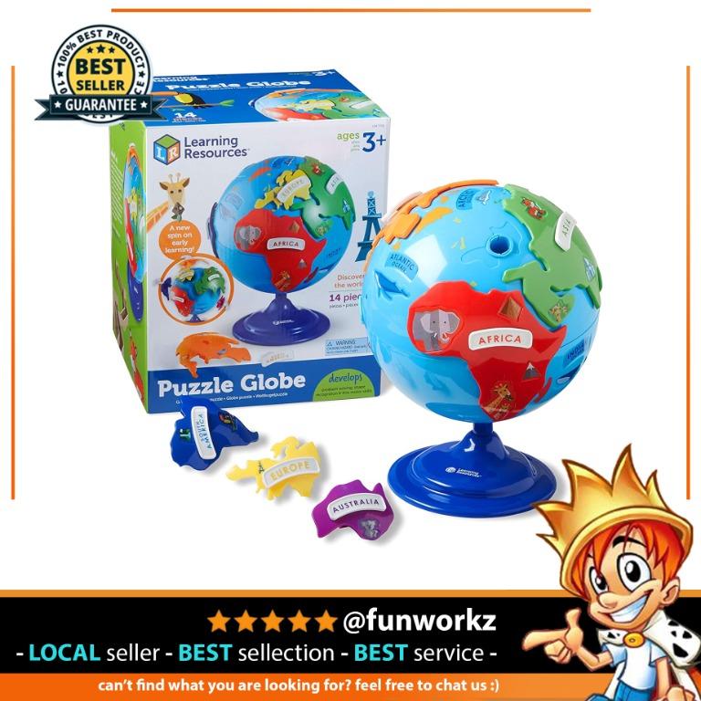 Learning Resources Puzzle Globe Toy, 14 Pieces, Babies Kids